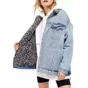 Free People We The Free Wild Ones Shepra Trucker Denim Jacket